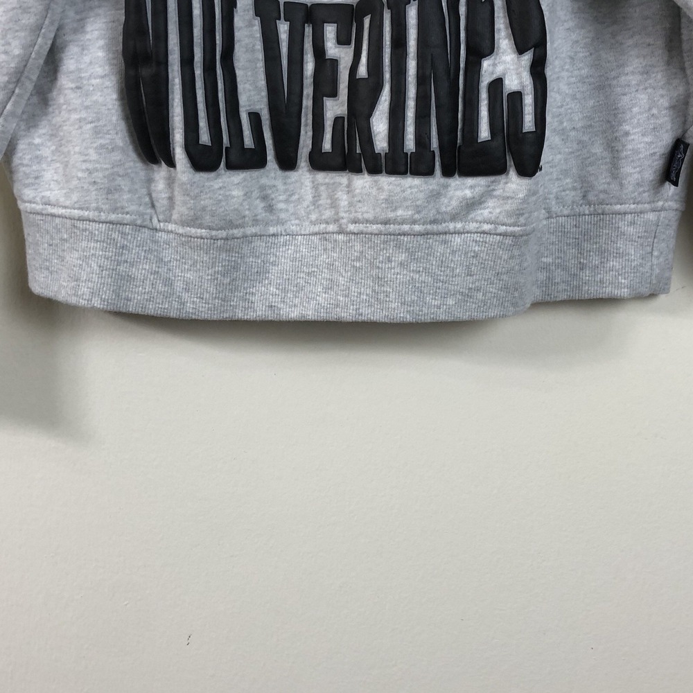 Michigan Wolverines Mitchell & Ness College Vault Crewneck Women's M Grey NCAA - Picture 8 of 14